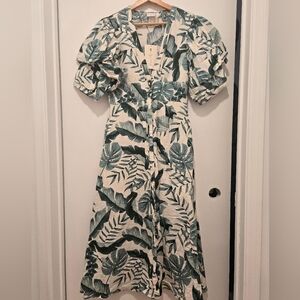 Johanna Ortiz x H&M linen blend midi dress